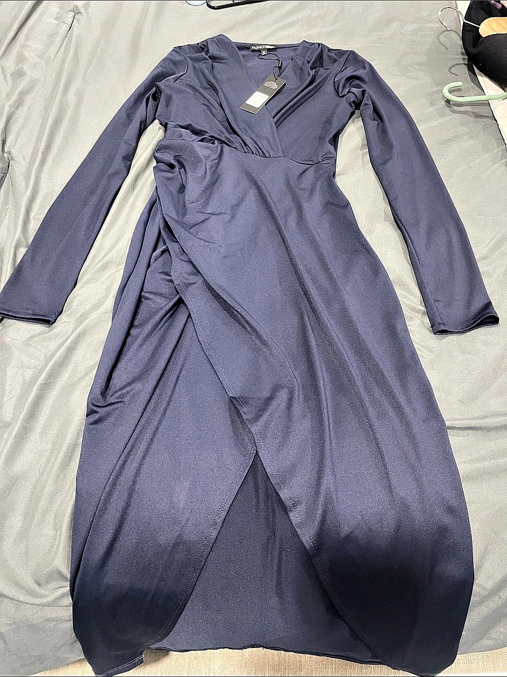 Fashion Nova Eyes On Me Ruched Midi Dress Ruched Maxi Dress in Purple Size Small